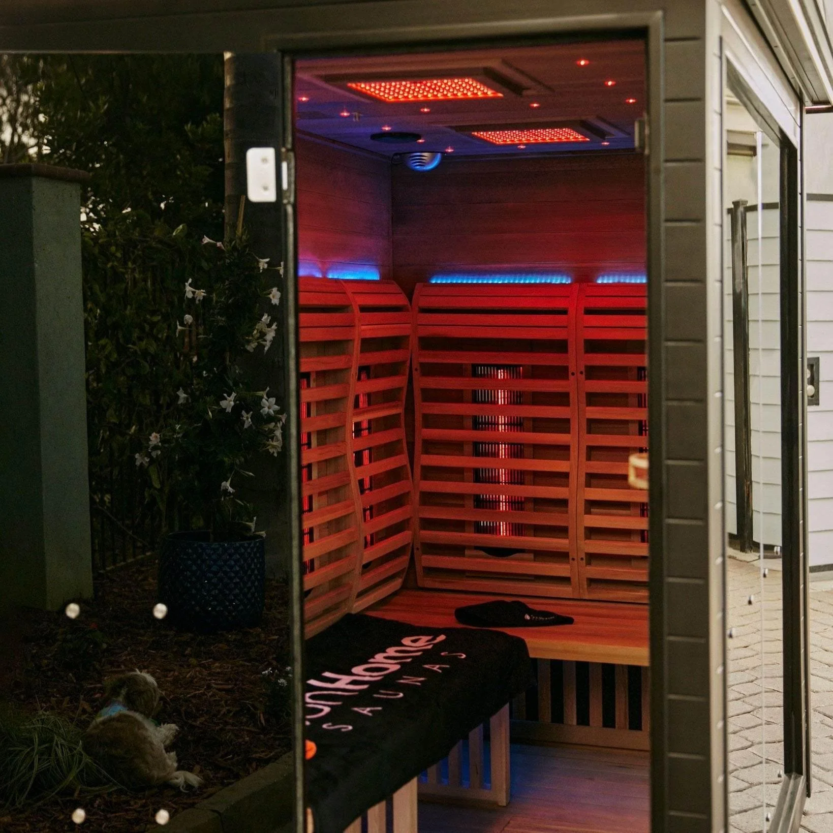Sun Home Luminar™ Outdoor 2-Person Full Spectrum Infrared Sauna - Image 13
