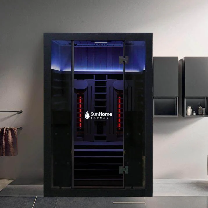 Sun Home Eclipse™ 2-Person Red Light & Infrared Sauna - Image 4