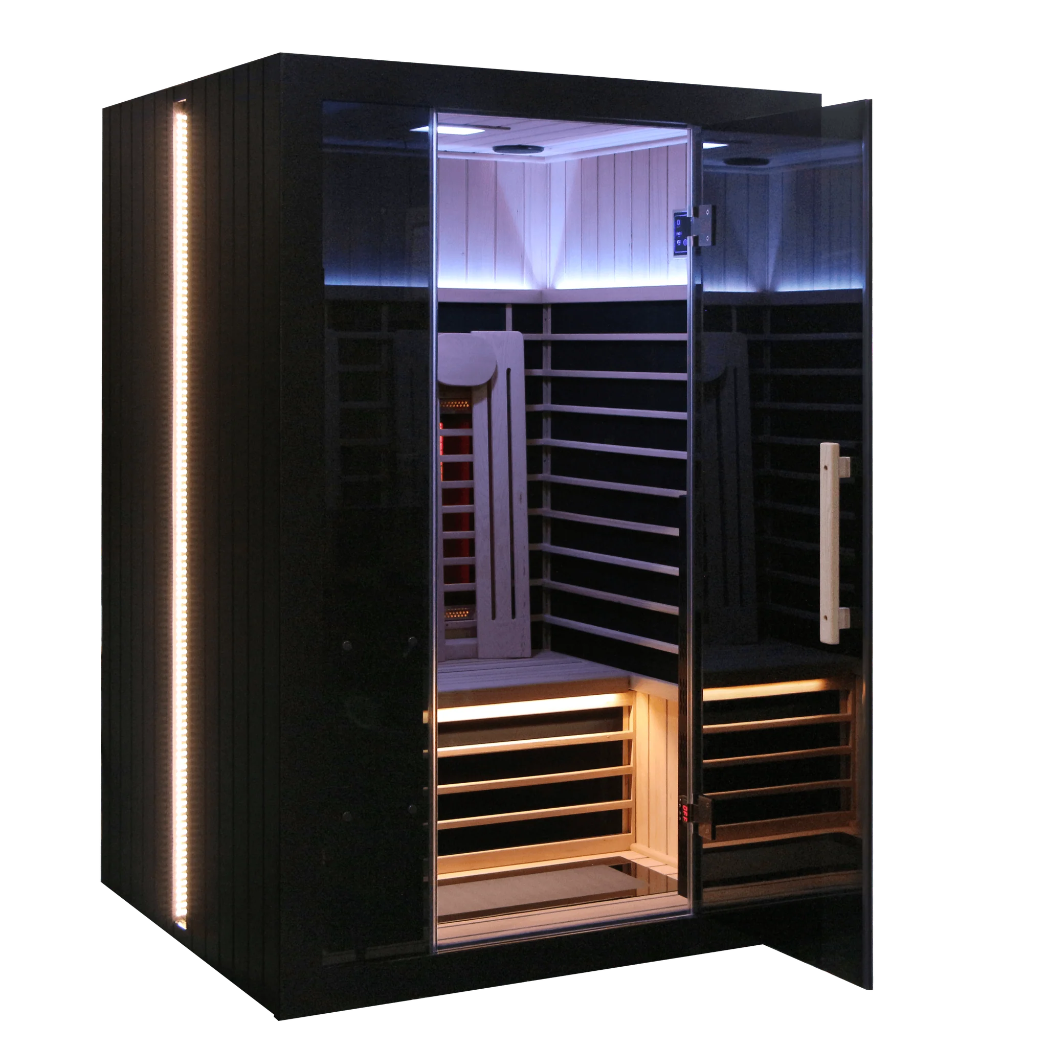 Sun Home Eclipse™ 2-Person Red Light & Infrared Sauna - Image 8